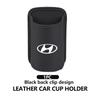 Leder Auto Wasserbecherhalter Innenraum Getränkehalter Organizer Für Hyundai NLINE GDI I10 I20 I40 IX20 IX35 Accent Tiburon Azera Kona lj2