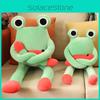 Adorable Legged Long Frog Plush Toy Soothing Sleep Buddy Big Eyed Girl Gift Kid