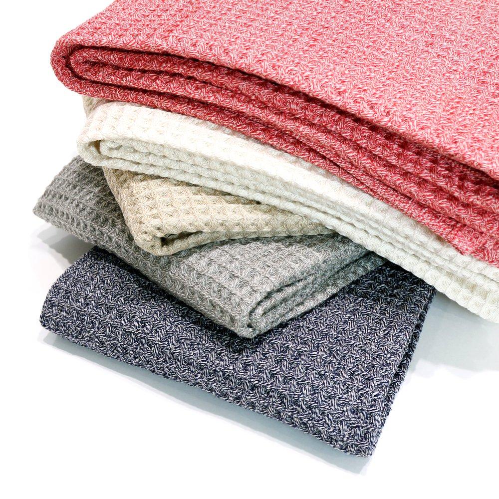 Imabari Towel Bath Towel 68x130cm Iori Waffle (Red)