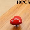 10pcs/2pcs Colorful Heart Shaped Toilet Press Button Water Tank Push Switch Nail Art Assistant Cabinet Door Drawer Handle