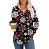 Women's Retro Printed Fashionable Long-sleeved Top