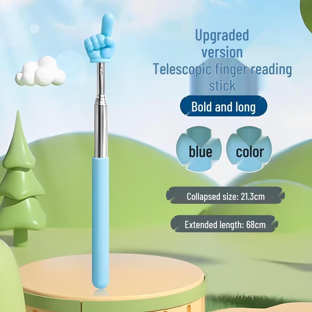 In Stock Retractable Stainless Steel Baton for Children's Finger Reading and Classroom Teaching