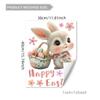 Happy Easter Window Stickers Cute Rabbit Eggs Carrot Electrostatic Glass Sticker Easter Decorations for Home Bunny Wall Decals
