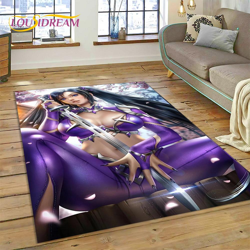 3D Anime Postać z Gry Seksowna Koronka Dziewczyny Kreskówkowy Dywanik Dywan do Domu Salon Sypialnia Sofa Wycieraczka Dekoracja, Dywan Obszarowy Mata Antypoślizgowa