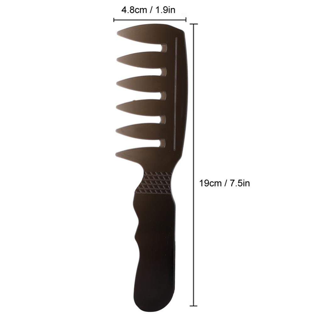 2pcs Wide Teeth Professional Men Comb PC Material Men Styling Comb Men Hairdressing Comb Salon Use
