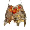 Colorful Bird Acrylic Hanging Decoration Indoor Outdoor Garden Yard Window Wall