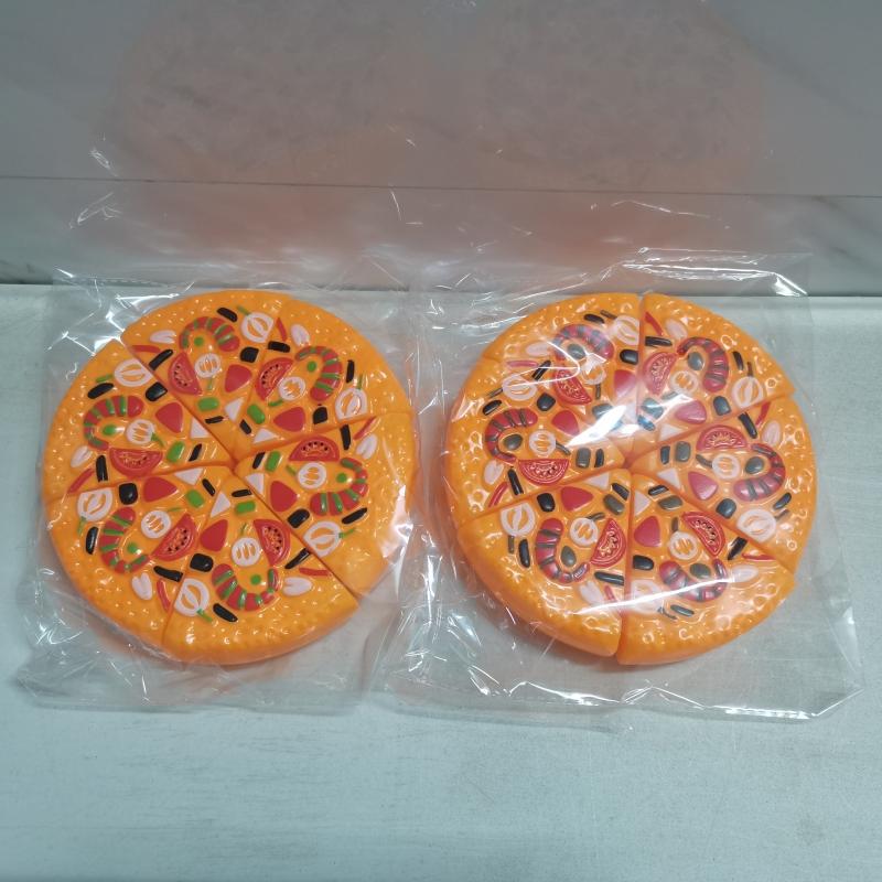Non-Toxic Pizza Children Pretend Simulated Kitchen Toys Simulated Fruits Cutting Toys Pretend Toys Christmas Gift