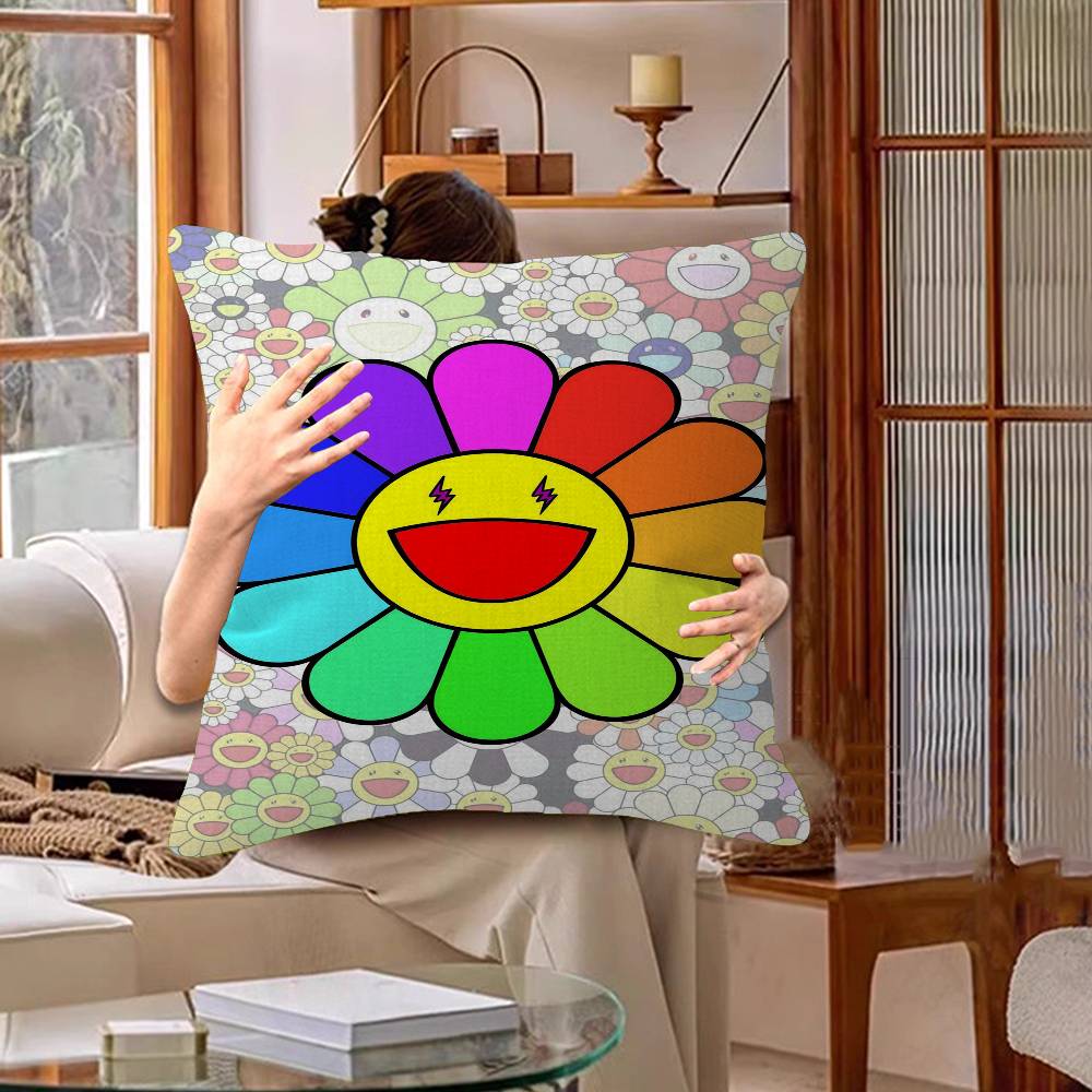 Cuscino Decorativo Felice Raccolto Autunnale Decorazione Festiva Copricuscino Design Fiore T-Takashi Foglia d'Acero M-Murakami