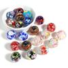 1PC 20mm Round Multicolor Glass Beads Style Flower Lampwork Beads For Women DIY Making Bracelets Vintage Party Jewelry Gifts