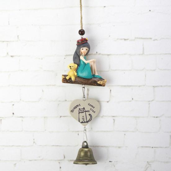Wind Chimes Attractive Pleasant Voice Decorative Bird House Cage Wind-bell Home Pendant Ornament for Balcony