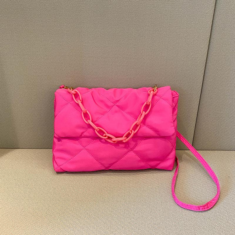

Yogodlns Large Capacity Crossbody Square Bags Casual Chain Women Underarm Bags Fashion Quilted All-match Winter Simple Shopping 29x7x19cm