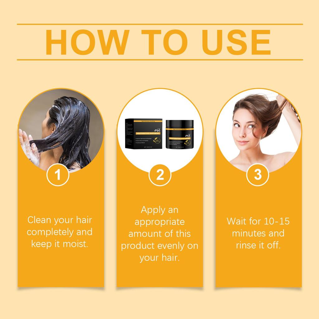 Hair Mask Hair Conditioning Mask For Dry, Damaged Or Coloured Hair Moisturizing Nourishing Keratin,100g