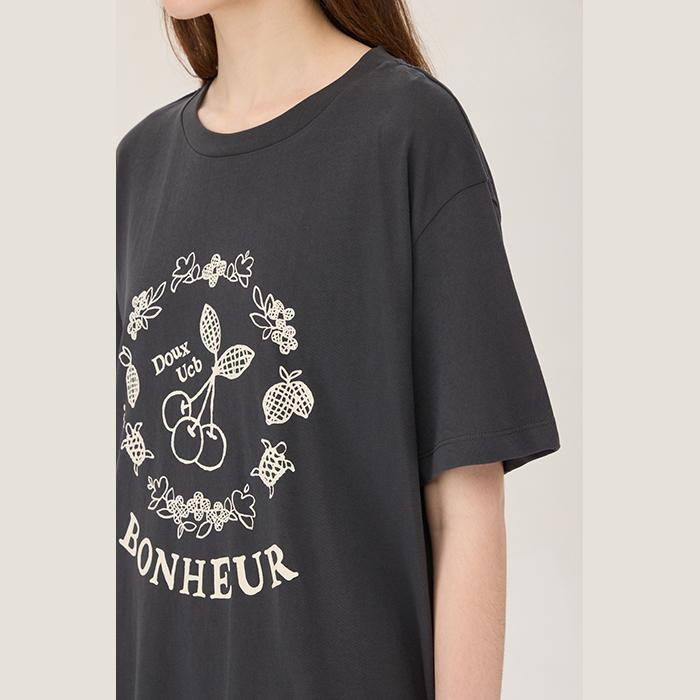 Benetong Cherry Mesh Block T-Shirt_Bats59531Dg