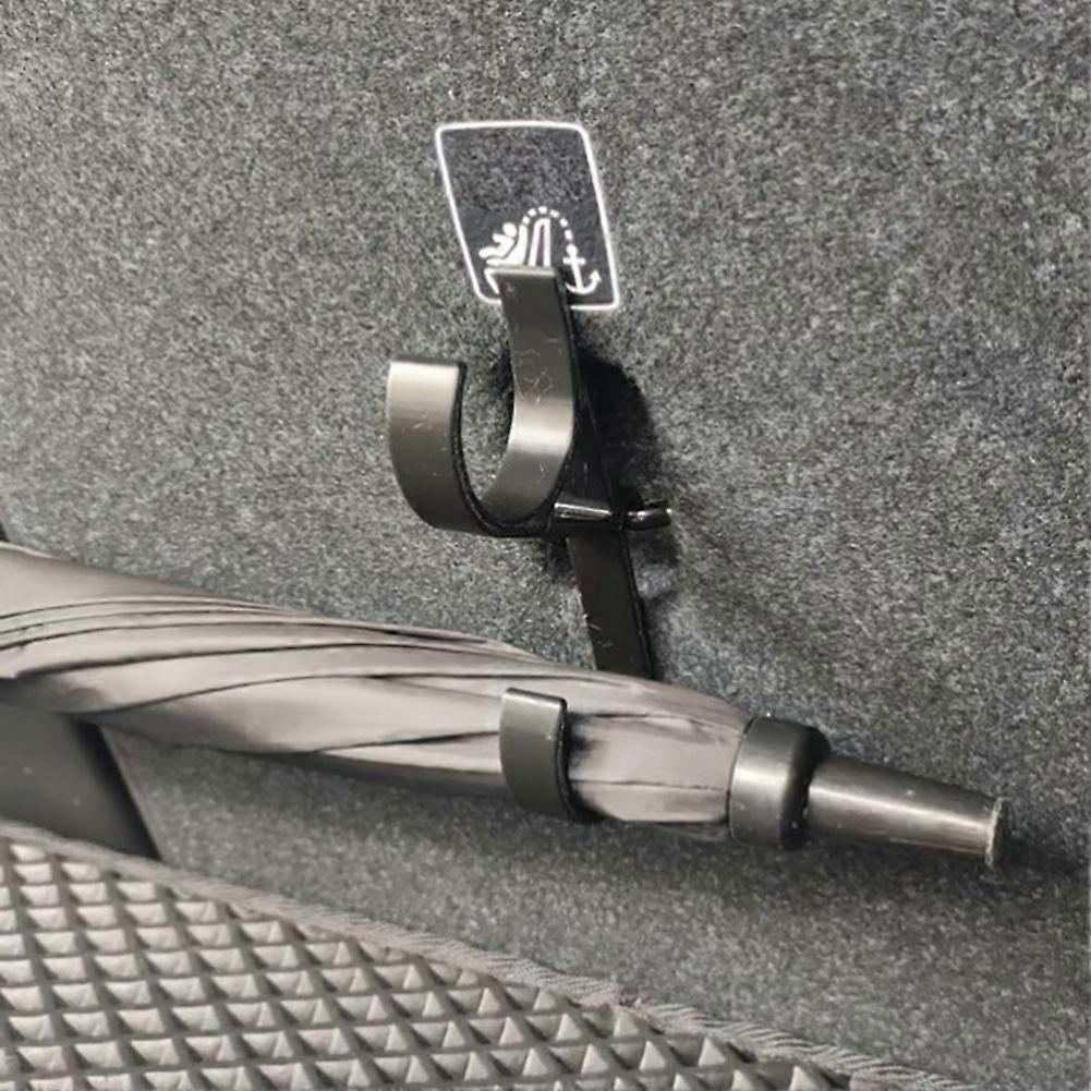 Car Umbrella Hooks 2Pcs Bag Holder Multifunctional Hanger Universal Organizer for Automotive Trunk