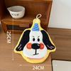 Durable Cute Dog Hand Towel Coral Fleece Soft Toilet Handkerchief Thickened Strong Water Absorption Washcloth Kitchen
