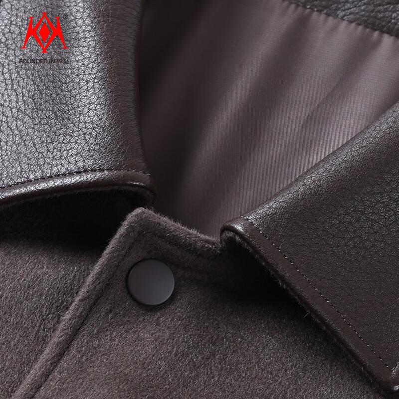 KaiKai Men's 100% Pure Wool Casual Winter Jacket