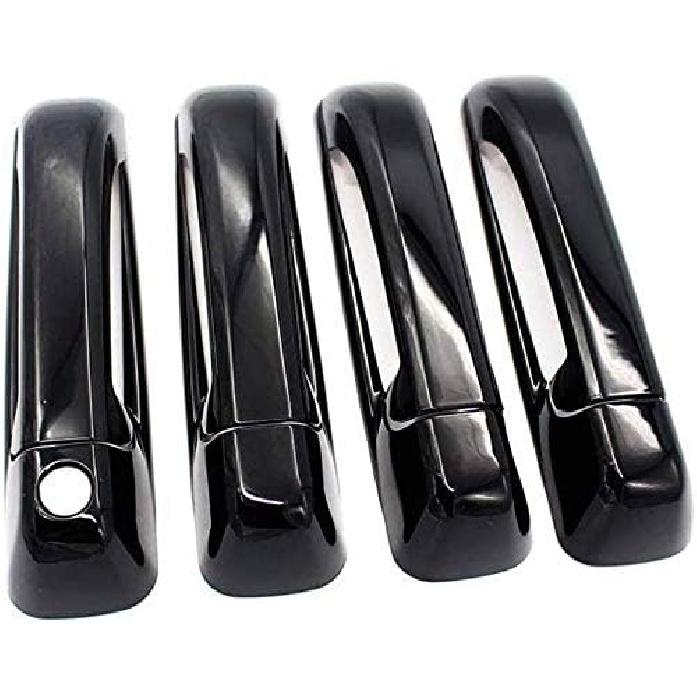 Gloss Black Side Door Handle Cover Covers Compatible with 10-18 RAM 1500+2500+3500