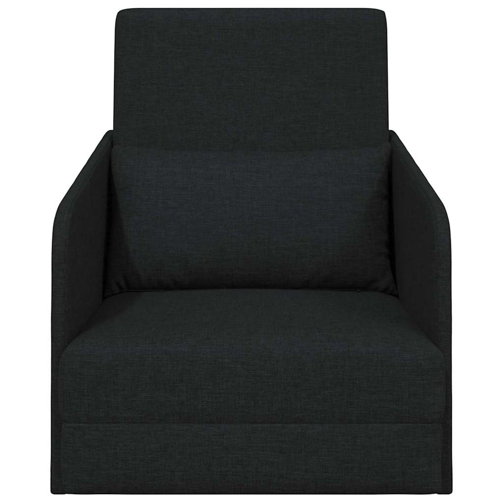 Black Sleeper Sofa 65 x 80 x 83 cm Fabric
