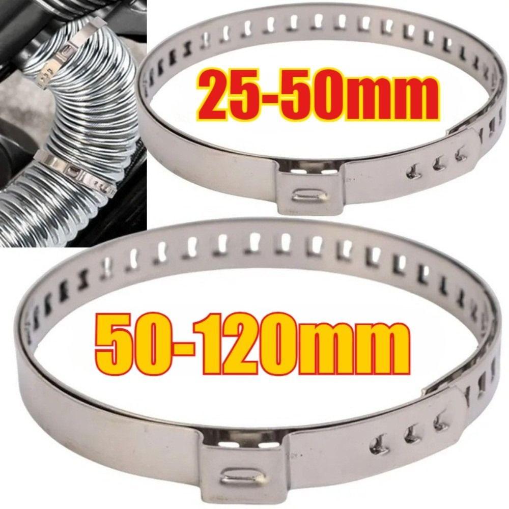 20Pcs Stainless Steel Cars CV Boots Clamps Adjustable 20-125mm Car Accessories Auto Hoses Clamps