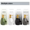 Modern Ceramic Hand Soap Dispenser with Pump , Dual In 1 Soap Holder , Dispenser, Elegant Bathroom Countertop Organizer for Home, Hotel, Spa