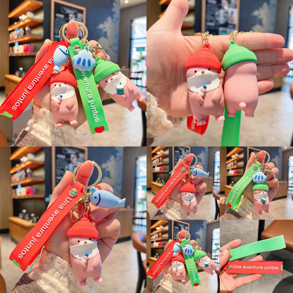 Entzückender Cartoon Seelöwen Schlüsselanhänger Süßes Tier Accessoire für Auto und Tasche