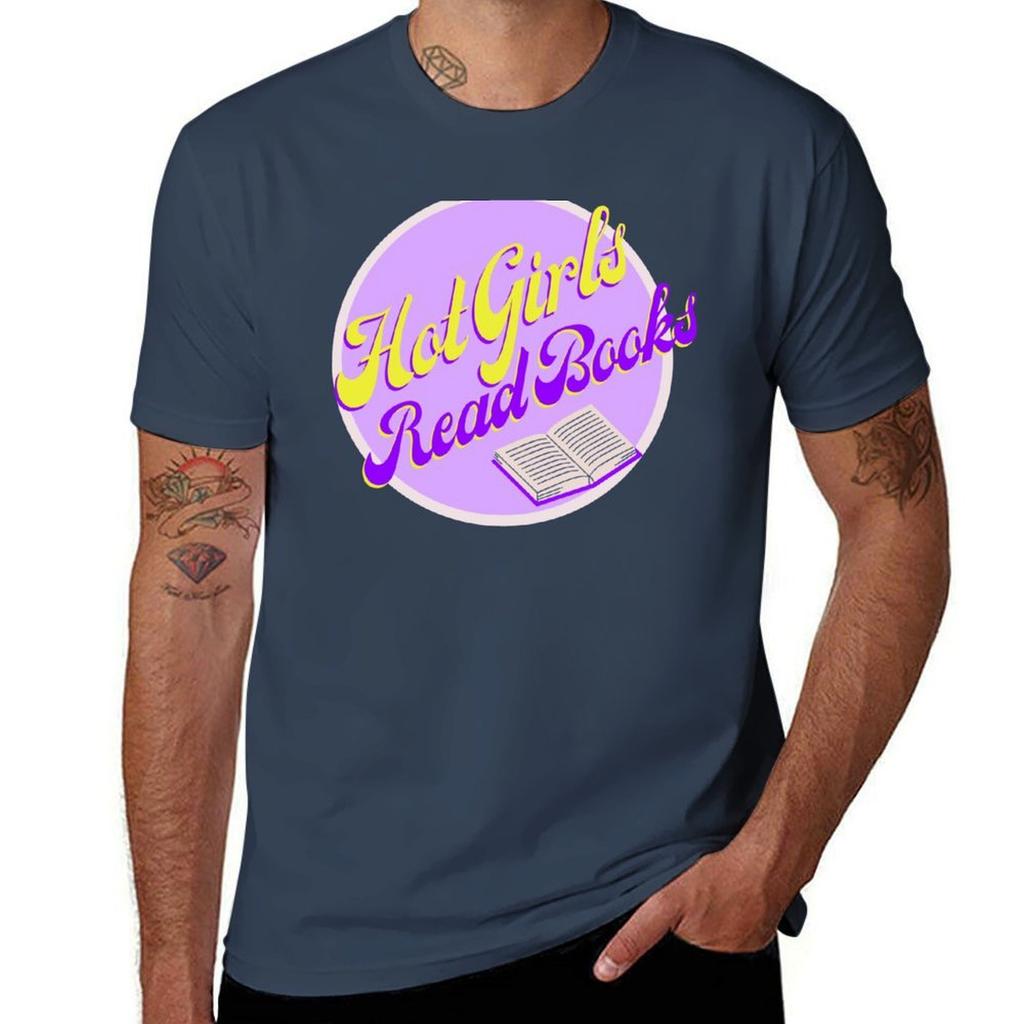 Hot Girls Read Books Tshirt Street Style Casual Tee Shirt