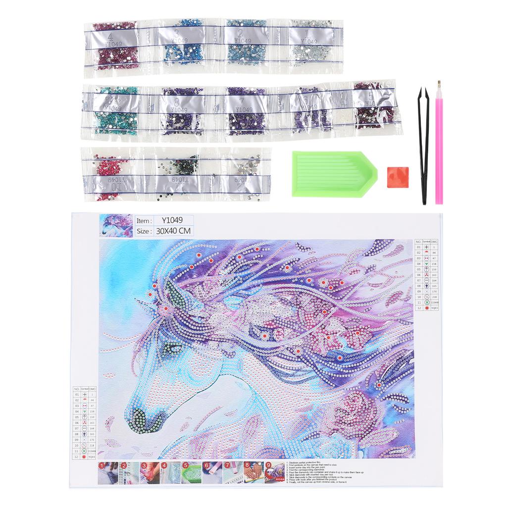 Rhinestone Painting ThreeDimensional Effect Not Easily Fall Off Fade Rhinestone Painting Packs for Home Decoration