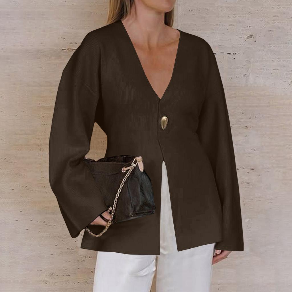 Elegantes, anspruchsvolles und hochwertiges Langarm-Shirt-Pullover für Damen