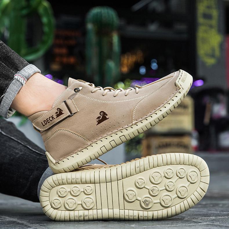 2024 Nové pánské velké boty pro volný čas protiskluzové vysoké top pro volný čas sportovní obuv módní návrhářka Ručně vyráběná pánská obuv 38-48