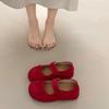Inner height increase single shoes women's 2025 new summer French shallow mouth beautiful not tired feet with skirt Mary Jane women's shoes