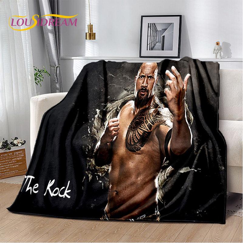 HD The Rock Dwayne Johnson Soft Plush Blanket,Flannel Blanket Throw Blanket for Living Room Bedroom Bed Sofa Picnic Cover Kids