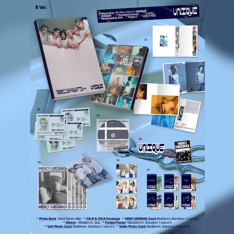 [הזמנה מראש] P1Harmony – מיני אלבום תשיעי UNIQUE גרסת פוטובוק. (א ור. / B Ver. / C Ver.)