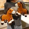 Cartoon Brown Pony Doll Plush Toy Pony Zodiac Horse Doll Boy Rag Doll Birthday Gift
