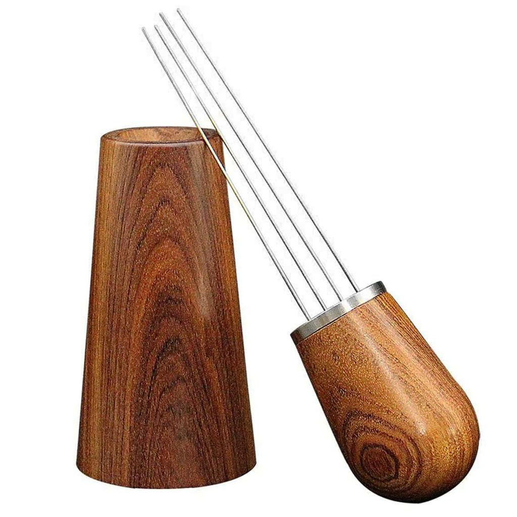 Espresso Coffee Stirrer Coffee Stirring Tool w/ Handle & Base Hand Coffee Stirring Distributor Coffee Powder Tamper Distributor