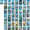 50PCS The road leading to the sea Sticker Original Fun Square Notebook Laptop Luggage Cafe Cartoon Waterproof Phone Stickers