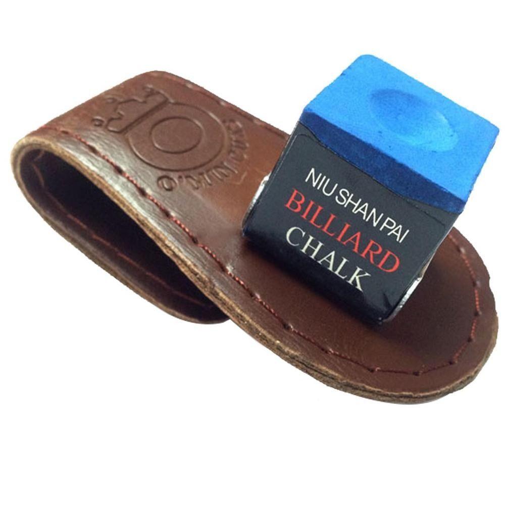Oily Chalk Pouch Magnetic Chalk Bag Billiards Cue Chalk Clip Chalk Clip Case Leather Chalk Holder