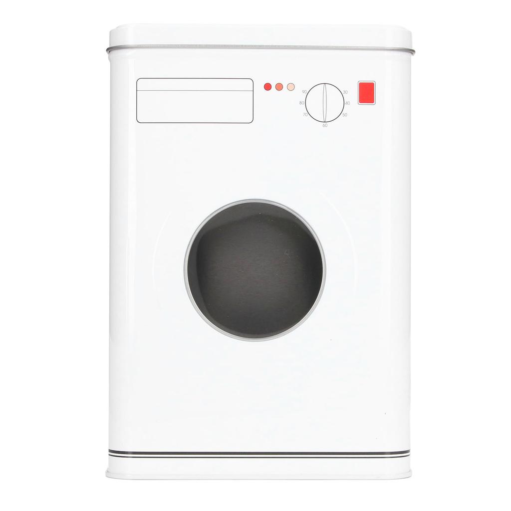 Laundry Powder Container Tinplate Large Capacity Simple Laundry Bead Storage Box Container With Handle White