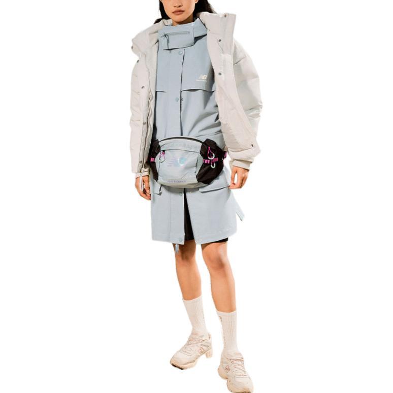 New Balance Down Jacket Women's Gray White (Unisex) Down Jackets AWJ23331 GYM