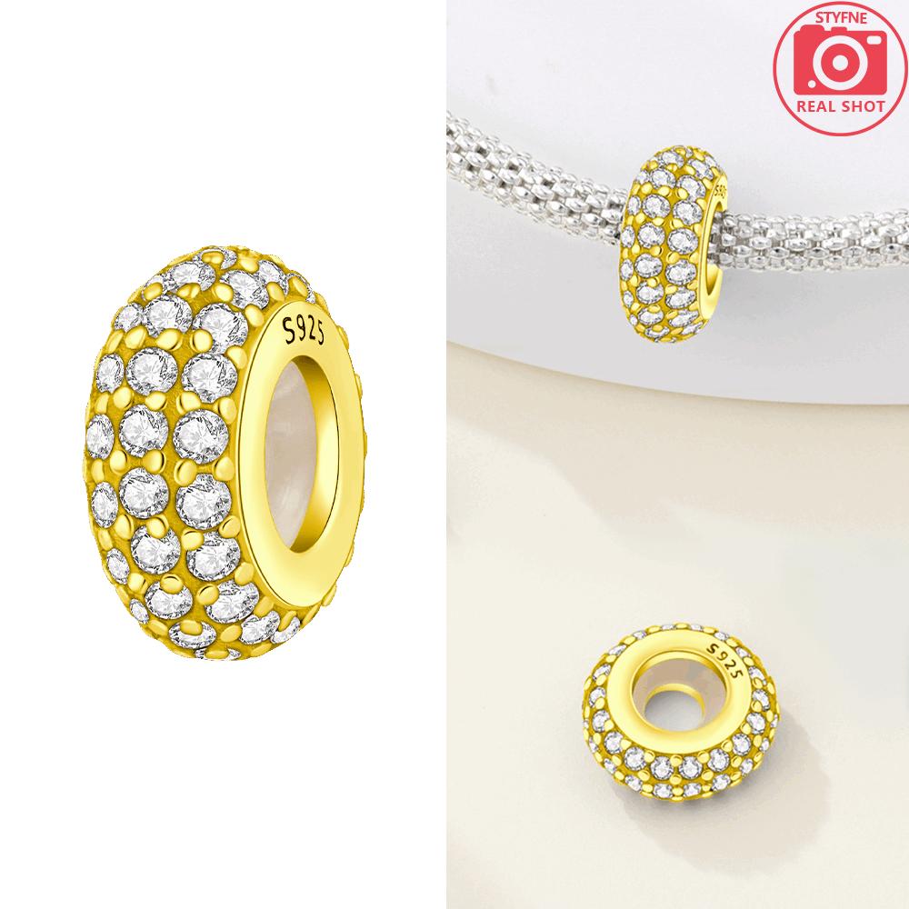 Original Kupfer Gold Serie Schlafende Katze Niedriger Mond Traube Kirsche Stern Mond Anhänger Perlen Passend für Armband Damen Schmuck Geschenk Diy