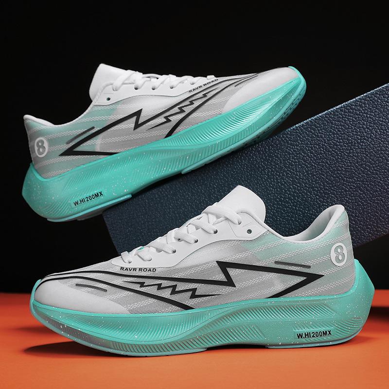 Running shoes full palm carbon board racing shoes mesh student running shoes young couple sports shoes