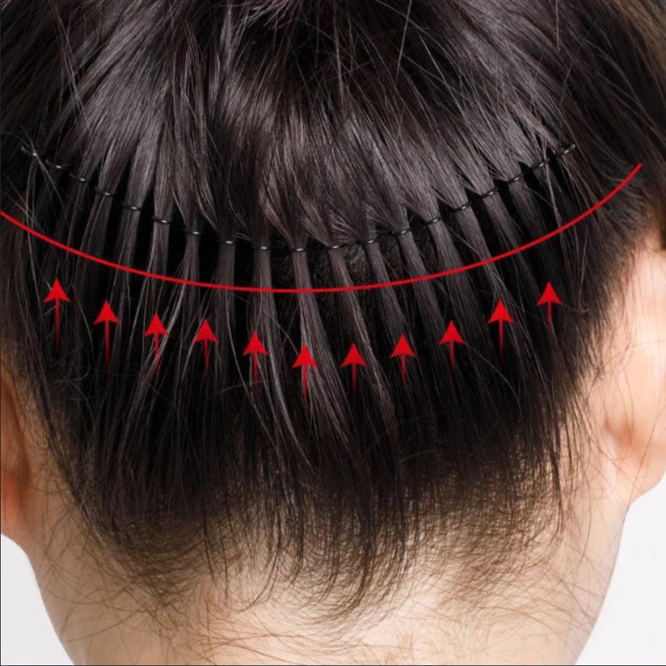 Invisible Broken Hair Hairpin Adult Tiara Tools Roll Curve Needle Bangs Fixed Insert Comb Professional Styling Accessories