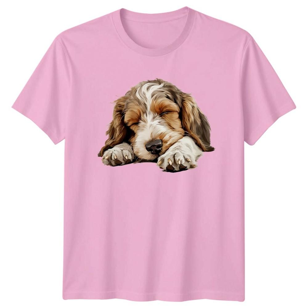 Sleeping Puppy Dogs Animals Unisexs TShirt Unisexs Tee Graphic Unisex Top e