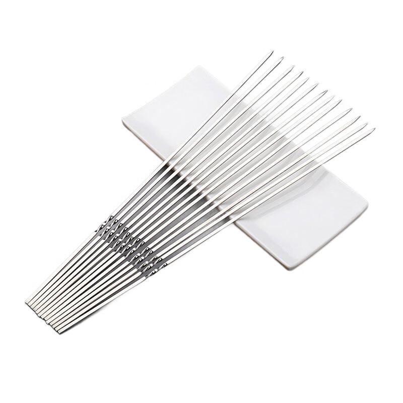 Stainless Steel Flat BBQ Skewers