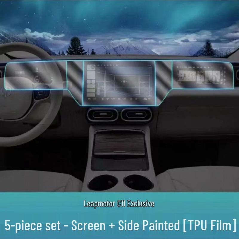Leapmotor C11 Interior TPU Protective Dashboard & Gear Shift Film Kit