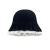 Autumn and Winter Lace Knitted Fisherman's Hat Children Sweet and Warm Versatile Face Small Wool Pot Hat Tide