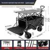 Outdoor Folding Camping Wagon with Liftable Table