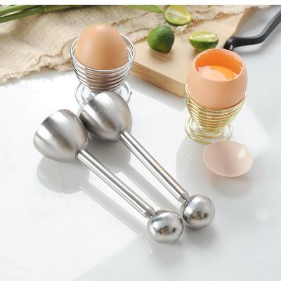 Stainless Steel Egg Shell Opener Multifunction Egg Cups Stand Holders  Household