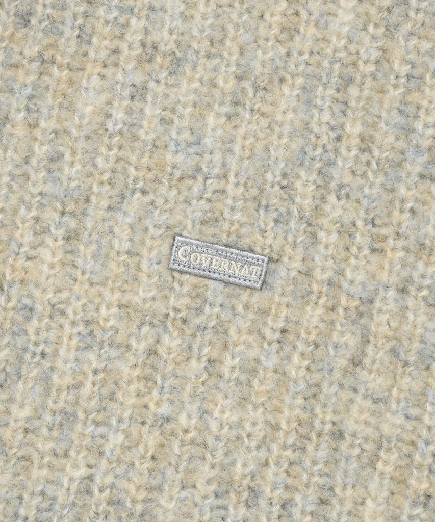 COVERNAT Multi-Color Turtleneck Knit Oatmeal