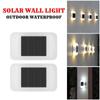 Solar Wall Light 2 LED Waterproof Outdoor Garden Decoration Solar Light Wall Stair Aisle Wall Light Yard Luminous Wall Lamp