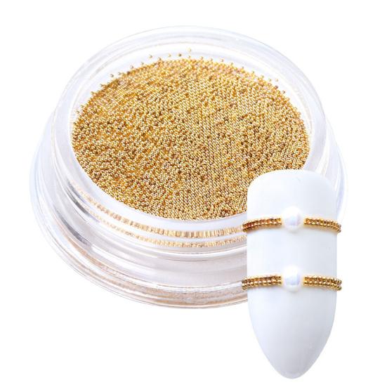 1 Box Exquisite Nail Easy Decorations Sturdy Manicure Paste Beautiful Trendy DIY Metal Steel Bead